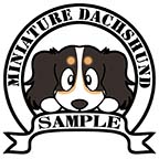 ダックスフンド　ブラックタンパイボールド