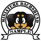 ダックスフンド　ブラックタンブリンドル