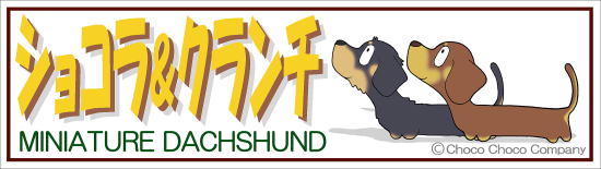 2匹入れダックスステッカー