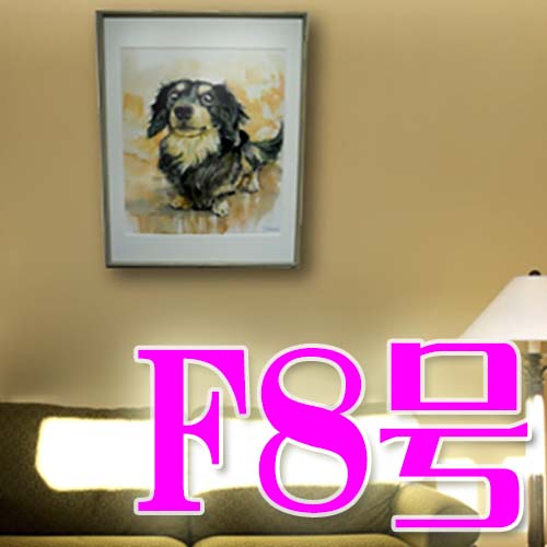 犬　肖像画　水彩画